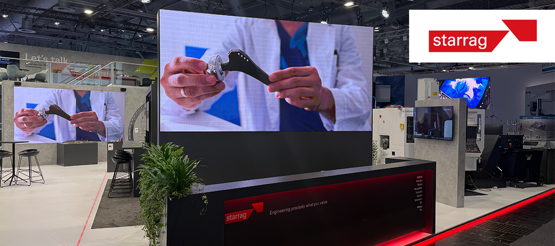 LED stěna pro výstavní stánek Starrag